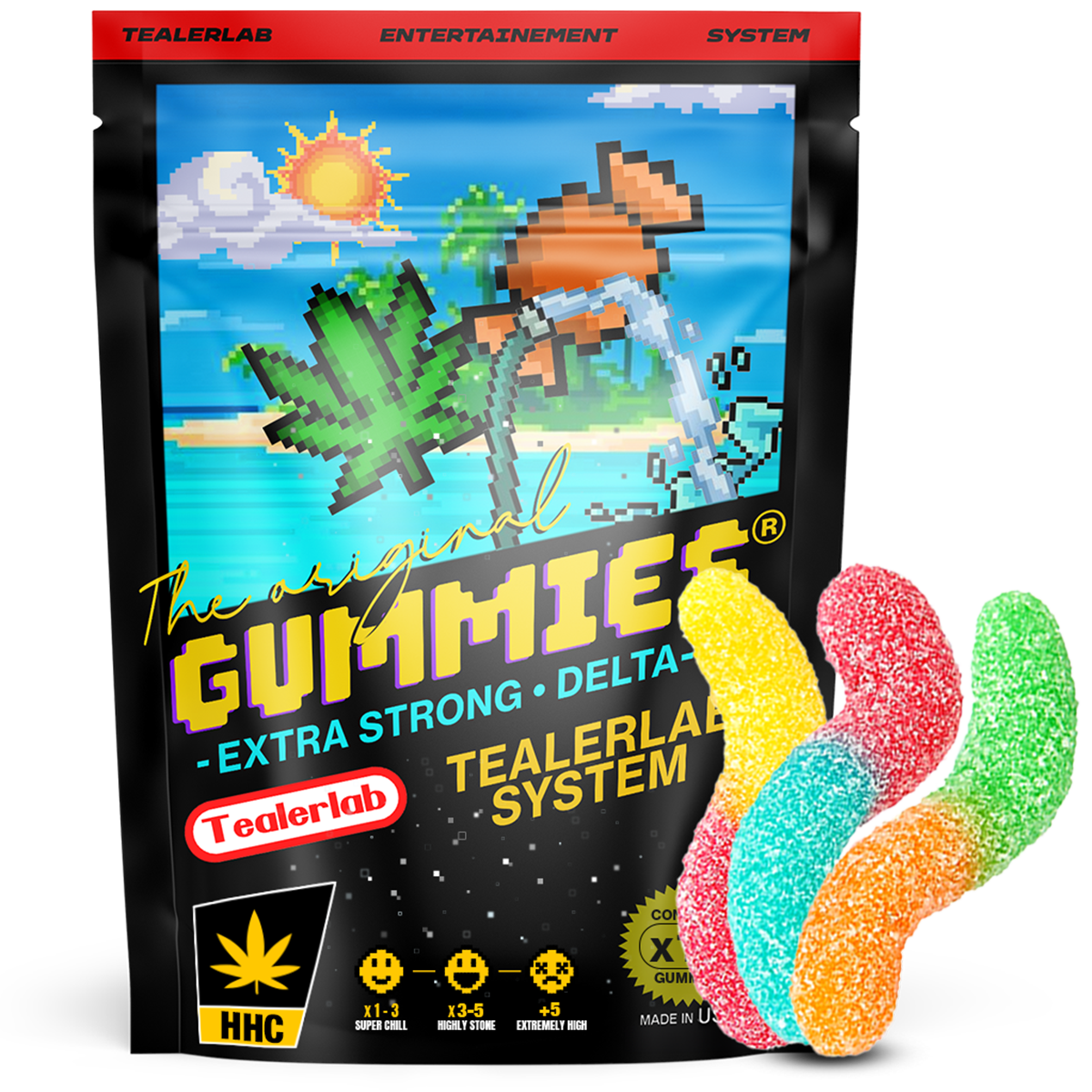 Space Gummies Fizzy worms - HHC 🐛