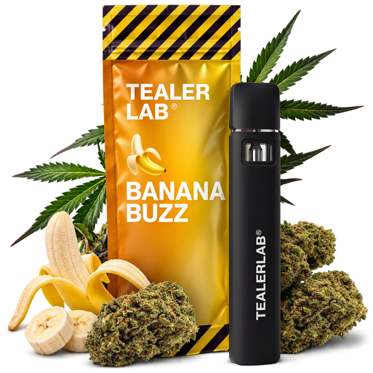 Magic Puff Banana Buzz – boosted banana-flavour puff TealerLab